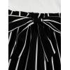 imageSOLY HUX Womens Summer Sleeveless Belted Tank Romper Short JumpsuitBlack and White Striped