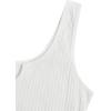 imageSOLY HUX Womens Summer Sleeveless Belted Tank Romper Short JumpsuitBlack and White Striped