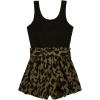 imageSOLY HUX Womens Summer Sleeveless Belted Tank Romper Short JumpsuitGreen Printed