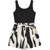 imageSOLY HUX Womens Summer Sleeveless Belted Tank Romper Short JumpsuitMulticoloured Graphic Print