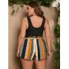 imageSOLY HUX Womens Summer Sleeveless Belted Tank Romper Short JumpsuitMulticoloured Polka Dots