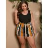 imageSOLY HUX Womens Summer Sleeveless Belted Tank Romper Short JumpsuitMulticoloured Polka Dots