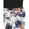 imageSOLY HUX Womens Summer Sleeveless Belted Tank Romper Short JumpsuitTropical Print Multi