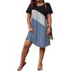 Haze Blue Colorblock