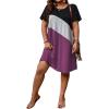 Red Violet Colorblock