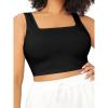 imageSOLY HUX Womens Plus Size Square Neck Sleeveless Crop Tank Top Casual Basic TopsPlain Black