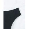 imageSOLY HUX Bikini Bottoms for Women Criss Cross Cut Out Back Thong Swimsuit BeachwearSolid Black