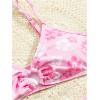 imageSOLY HUX Girls Ditsy Floral Print Bikini Swimsuit Ruffle Trim 2 Piece Bathing Suit BeachwearLight Pink Floral