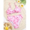 imageSOLY HUX Girls Ditsy Floral Print Bikini Swimsuit Ruffle Trim 2 Piece Bathing Suit BeachwearPink Flowers