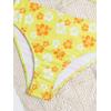 imageSOLY HUX Girls Ditsy Floral Print Bikini Swimsuit Ruffle Trim 2 Piece Bathing Suit BeachwearYellow Flowers