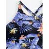 imageSOLY HUX Tankini Swimsuits for Women Summer Tropical Print Swim Tops and Shorts Two Piece Bathing SuitMulticoloured Floral