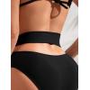 imageSOLY HUX Womens Criss Cross Cut Out Bikini Bottoms Beachwear Swimsuit BottomsSolid Black