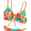 imageSOLY HUX Womens Floral Print Tie Front String Bikini Bathing Suit 2 Piece SwimsuitsMulticoloured Floral