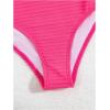 imageSOLY HUX Womens Tankini Set Ruffle Hem High Waisted Bikini Bathing Suits Two Piece SwimsuitSolid Pink