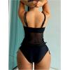 imageSOLY HUX Womens Tankini Set Tropical Print Tankini Swimsuit Sets 2 Piece Bathing Suits SwimwearBlack Graphic