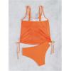 imageSOLY HUX Womens Tankini Set Tropical Print Tankini Swimsuit Sets 2 Piece Bathing Suits SwimwearOrange Graphic