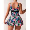 imageSOLY HUX Womens Tankini Swimsuits Tropical Print Two Piece Bathing Suit Tankini Top and Shorts SetMulti Floral