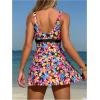 imageSOLY HUX Womens Tankini Swimsuits Tropical Print Two Piece Bathing Suit Tankini Top and Shorts SetMulticoloured Floral