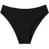 imageSOLY HUX Bikini Bottoms for Women Full Coverage Swimsuit Bottom Mid Waisted Swim BriefsSolid Black