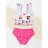 imageSOLY HUX Toddler Girls Cute Swimsuit Ruffle Hem Bikini Tankini Set Two Piece Bathing SuitsMulticoloured Donut Print