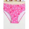 imageSOLY HUX Toddler Girls Cute Swimsuit Ruffle Hem Bikini Tankini Set Two Piece Bathing SuitsPink Donut Print