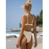 imageSOLY HUX Womens Bikini Sets High Waisted Bathing Suits Two Piece Swimsuits Sexy Lace Trim Underwire SwimwearApricot Lace
