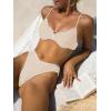 imageSOLY HUX Womens Bikini Sets High Waisted Bathing Suits Two Piece Swimsuits Sexy Lace Trim Underwire SwimwearApricot Lace