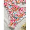 imageSOLY HUX Womens Boho Swimwear Floral Print Ruffle Top High Waisted Bottom Tanikini Swimsuits Vacation ClothesMulti Floral