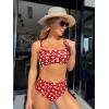 imageSOLY HUX Womens Floral Print Bikini Set Bathing Suits 2 Piece SwimsuitRed Floral