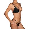 imageSOLY HUX Womens Leopard Print Bikini Bottoms Cut Out Thong Swim Bottom SwimsuitMulticoloured Leopard
