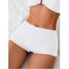 imageSOLY HUX Womens Summer Bikini Bottom Only High Waisted Swimsuit Beach Swim ShortsPure White