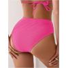 imageSOLY HUX Womens Twist Bikini Bottom Beachwear Swimsuit BottomsPlain Hotpink