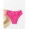 imageSOLY HUX Womens Twist Bikini Bottom Beachwear Swimsuit BottomsPlain Hotpink