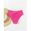 imageSOLY HUX Womens Twist Bikini Bottom Beachwear Swimsuit BottomsPlain Hotpink