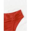 imageSOLY HUX Womens Twist Bikini Bottom Beachwear Swimsuit BottomsPlain Red