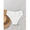 imageSOLY HUX Womens Twist Bikini Bottom Beachwear Swimsuit BottomsPlain White