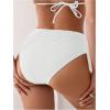 imageSOLY HUX Womens Twist Bikini Bottom Beachwear Swimsuit BottomsPlain White