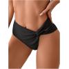 imageSOLY HUX Womens Twist Bikini Bottom Beachwear Swimsuit BottomsSolid Black