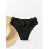 imageSOLY HUX Womens Twist Bikini Bottom Beachwear Swimsuit BottomsSolid Black