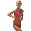 imageSOLY HUX Womens Bikini Sets High Waisted Bathing Suits Two Piece Swimsuits Sexy Lace Trim Underwire SwimwearHot Pink Lace