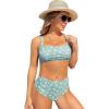 imageSOLY HUX Womens Floral Print Bikini Set Bathing Suits 2 Piece SwimsuitMulti Ditsy Floral
