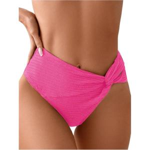 imageSOLY HUX Womens Twist Bikini Bottom Beachwear Swimsuit BottomsPlain Hotpink
