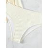 imageSOLY HUX Tankini Swimsuits for Women Drawstring Halter Bikini Two Piece Bathing SuitsSolid Beige