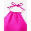 imageSOLY HUX Tankini Swimsuits for Women Halter Tops and Floral Print Shorts Bathing Suits Two Piece SwimsuitHotpink Floral