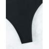 imageSOLY HUX Womens Criss Cross Cut Out Back Bikini Bottoms Swimsuit BeachwearPlain Black
