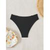 imageSOLY HUX Womens Strappy Swimsuit Bottom Full Coverage Low Waisted Bikini BriefsBlack