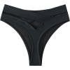 imageSOLY HUX Womens Criss Cross Cut Out Back Bikini Bottoms Swimsuit BeachwearPlain Black