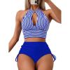 Blue and White Striped