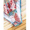 imageSOLY HUX Bathing Suit for Women Boho Paisley Print Tie Front Cut Out Swimsuit Two Piece Bikini SetsMulticoloured Print