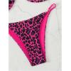 imageSOLY HUX Bathing Suit for Women Leopard Print Bikini Sets Two Piece SwimsuitMulti Leopard
